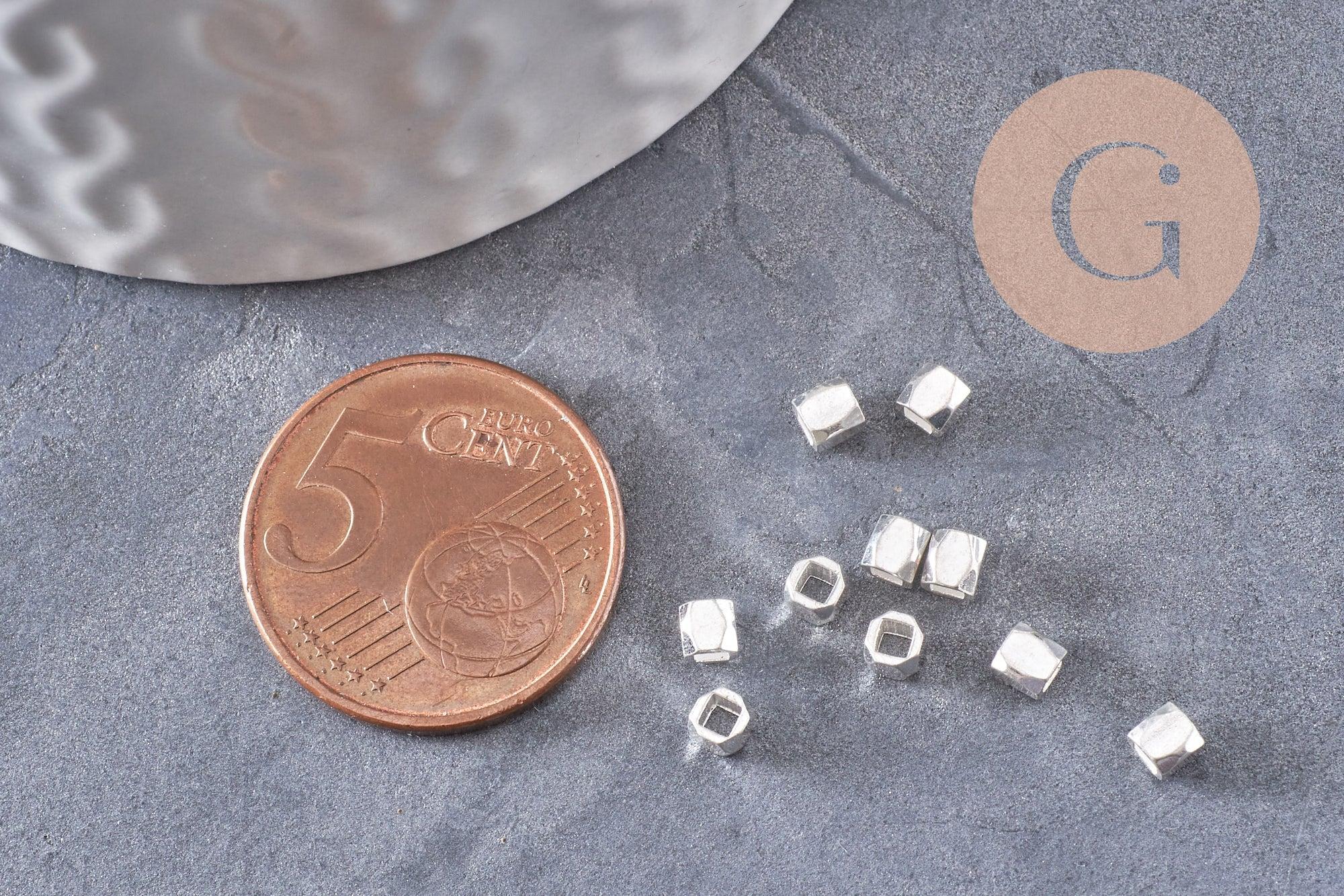 Gingerlily Perles intercalaires facettées laiton perles 3mm doré x50