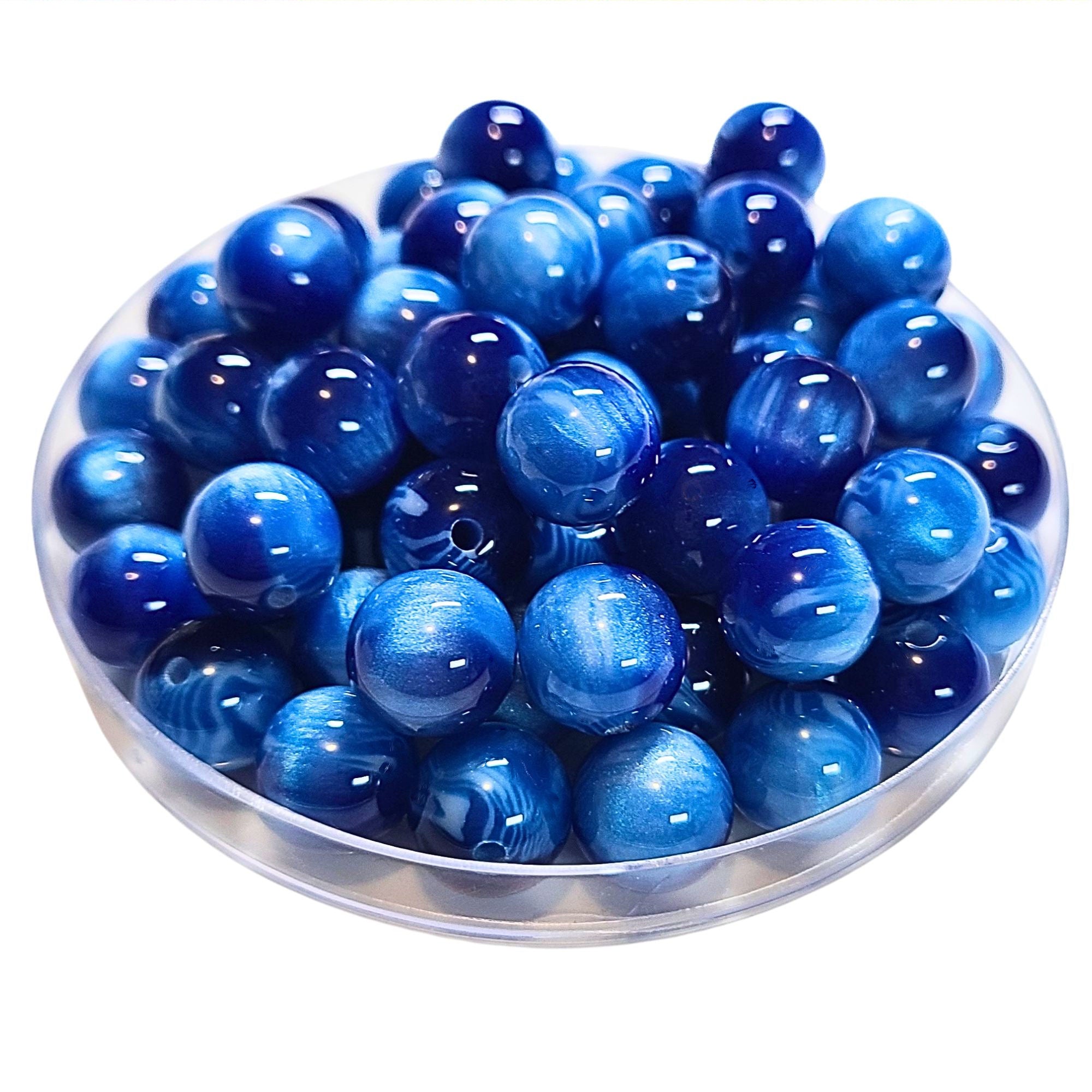 ARTSHOP Boules 12MM 222 perle acrylique deep océan x20