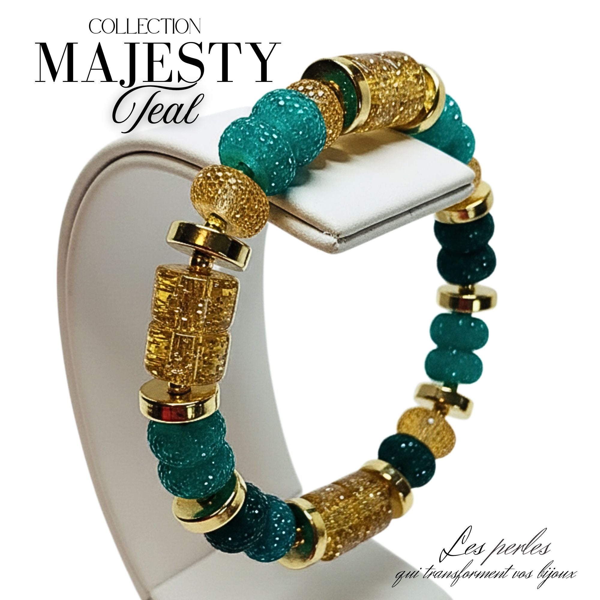 ARTSHOP Majesty Vert d'eau bracelet kit à faire 6 cm