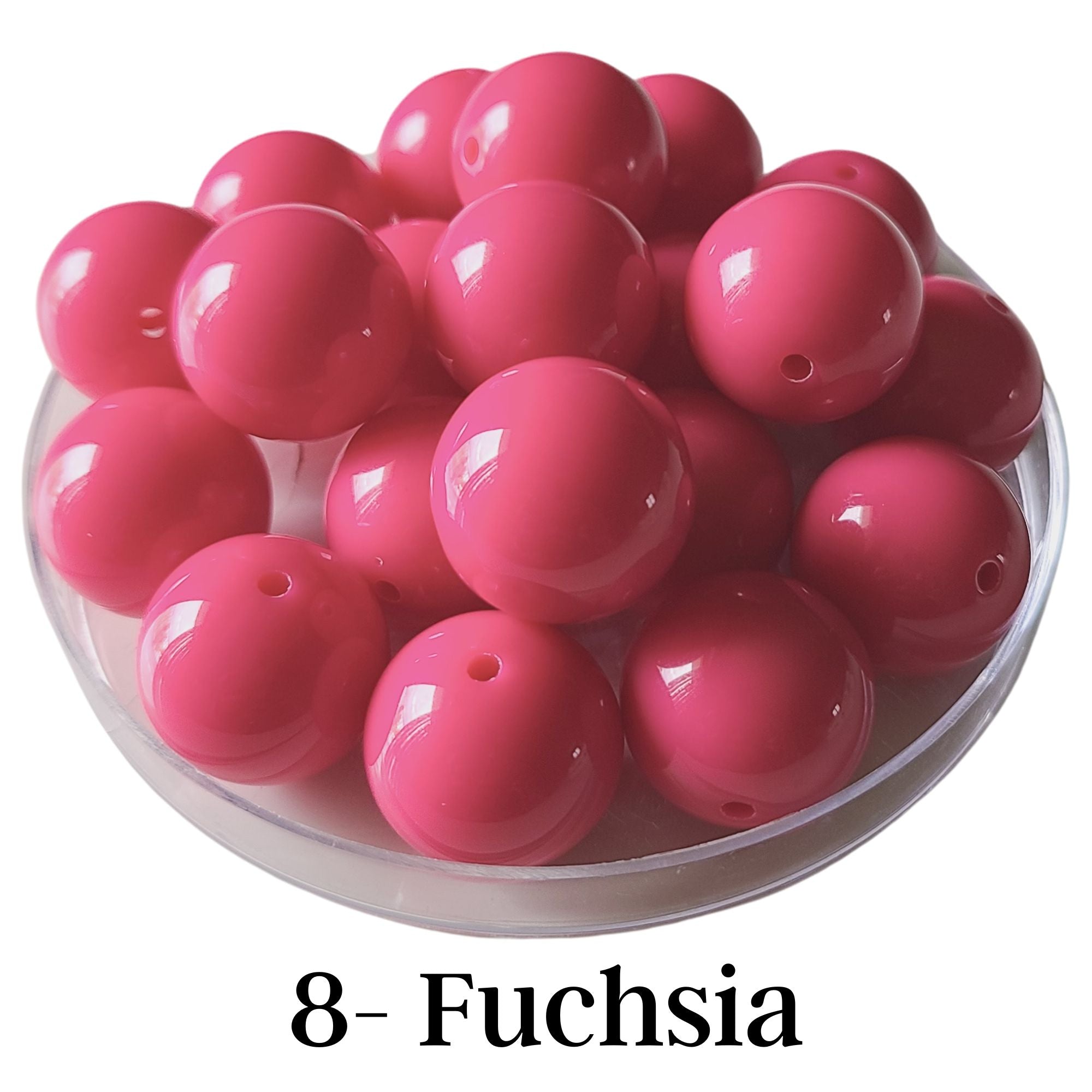 ARTSHOP Boules 20MM perle acrylique fuchsia brillante x1