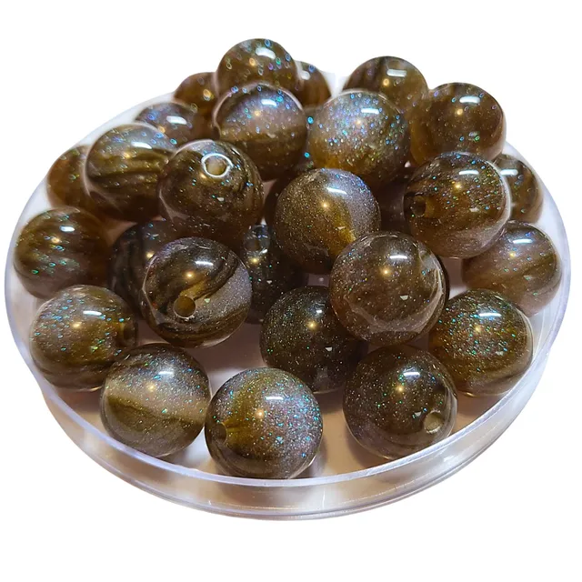 ARTSHOP Boules Glitters 313 boule 16mm gris fumé acrylique