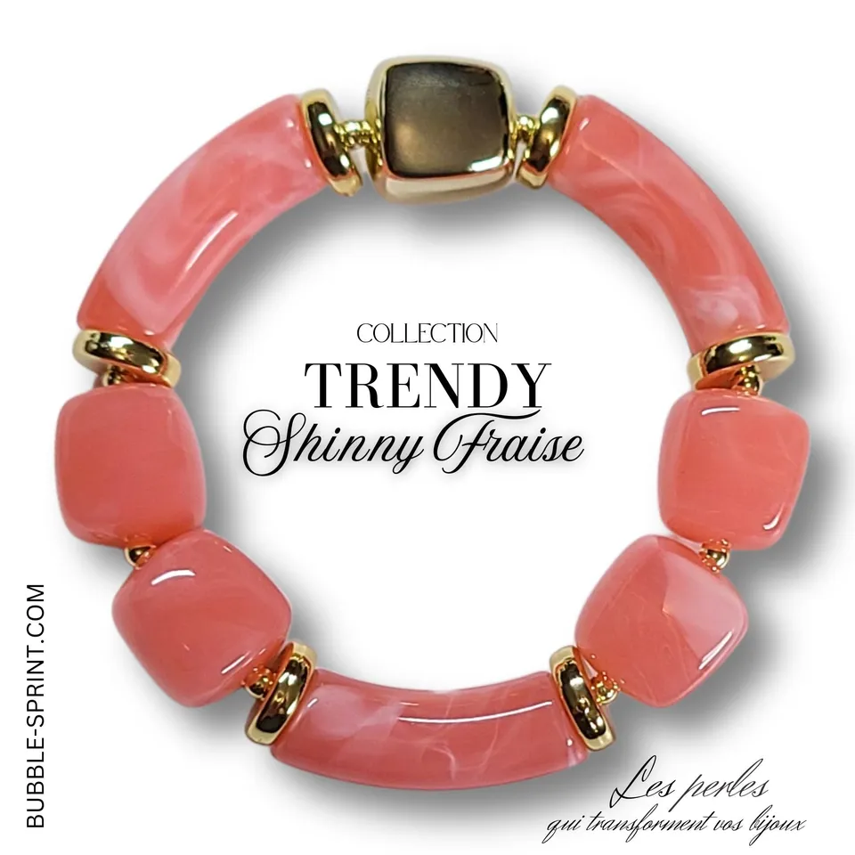 ARTSHOP TRENDY bracelet Shinny Fraise kit à faire soi-même