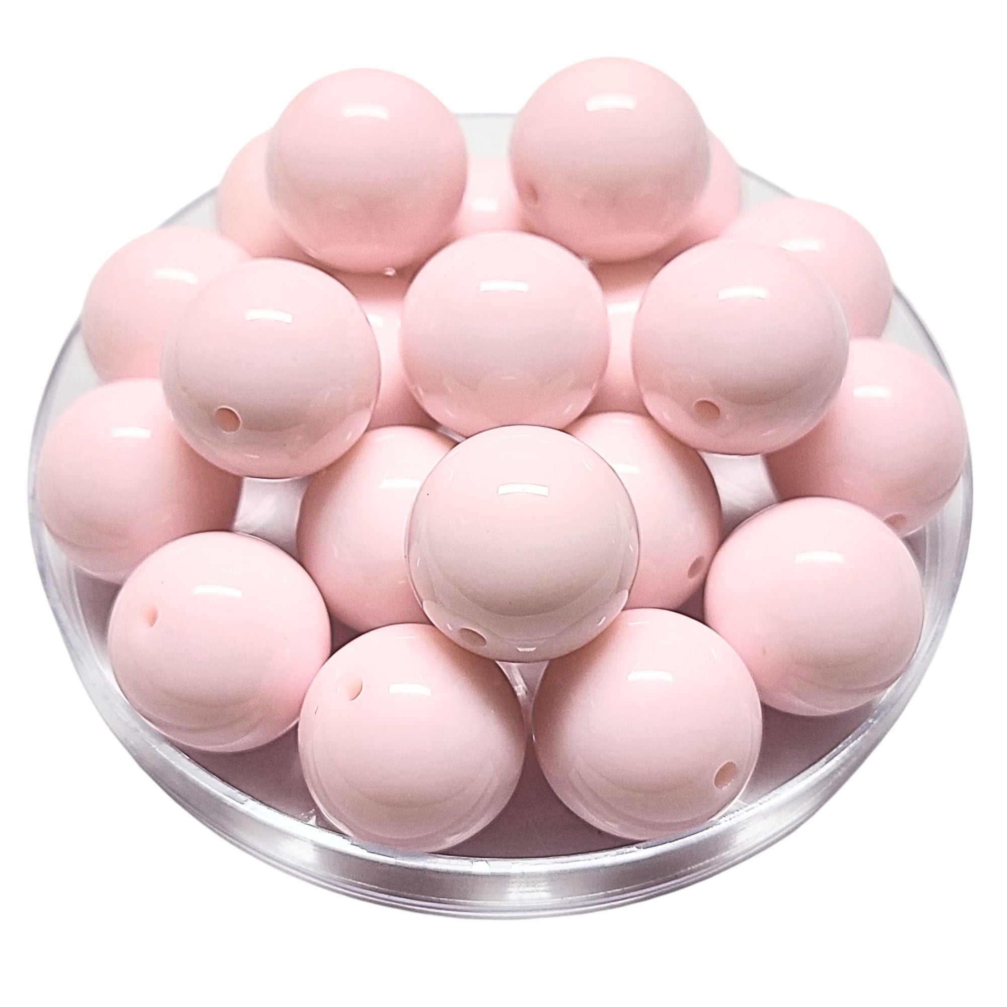 ARTSHOP Boules 20MM perles acryliques rose dragée x1
