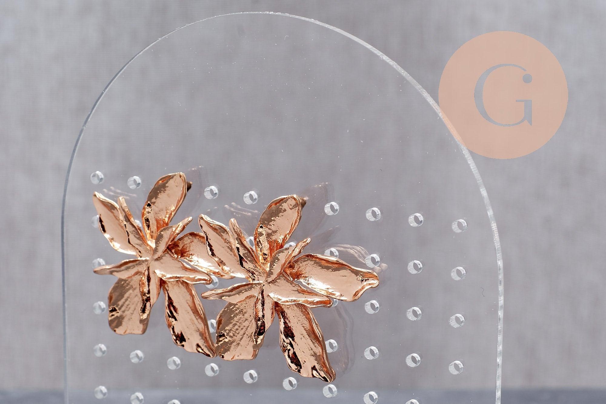 Gingerlily Présentoir boucles arche plexi léopard 17,8cm x1