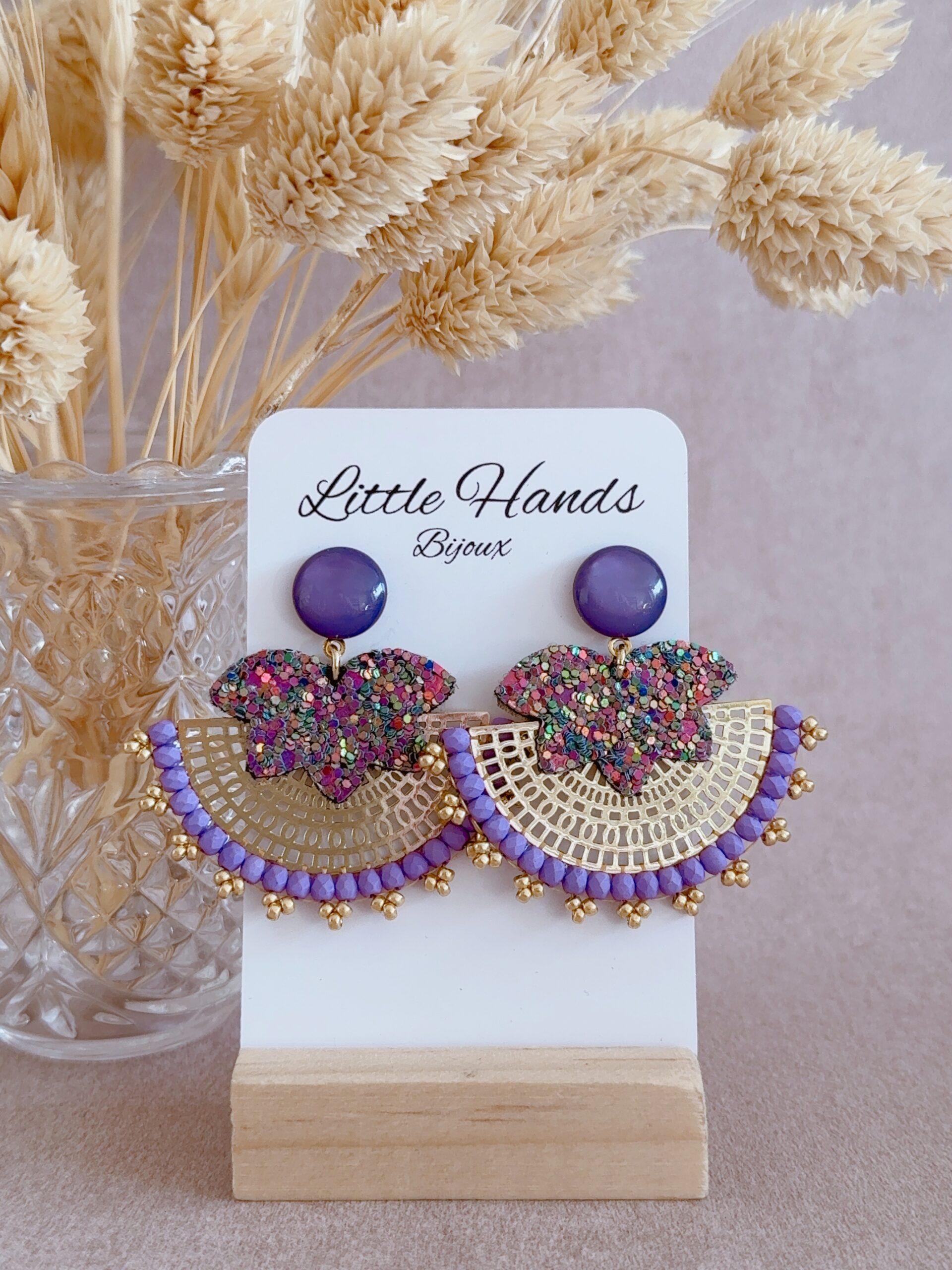 Little Hands Bijoux Aglaée boucles d’oreilles Iris