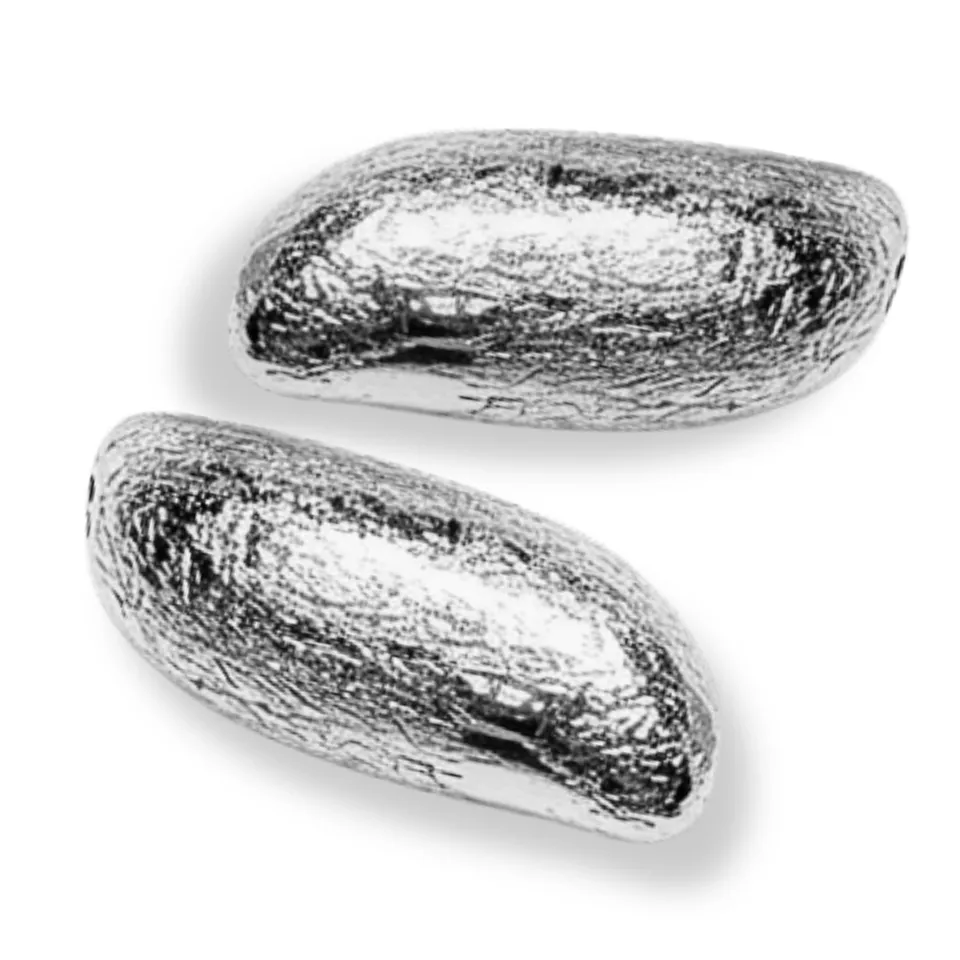 ARTSHOP CCB74A Perles Navettes Argent 25MM x10