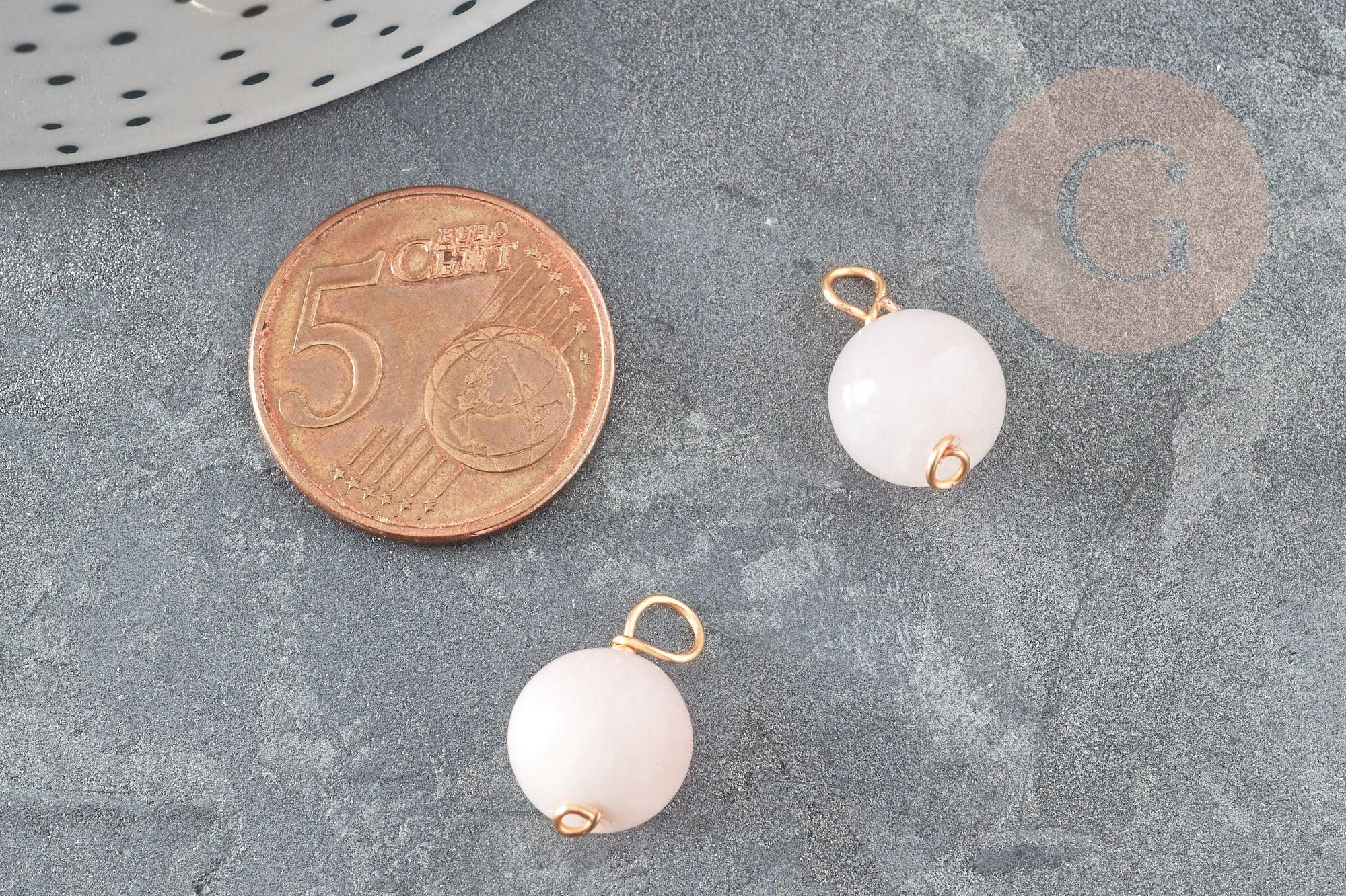 Gingerlily Breloque ronde G9353 jade rose 18mm x1