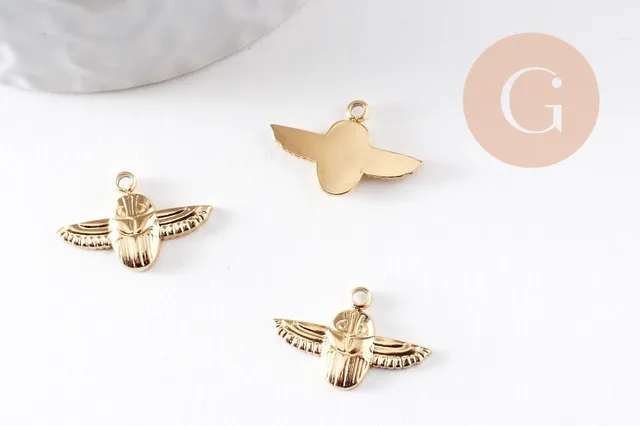 Gingerlily Pendentifs G9941 pendentif aigle acier doré 20mm x1
