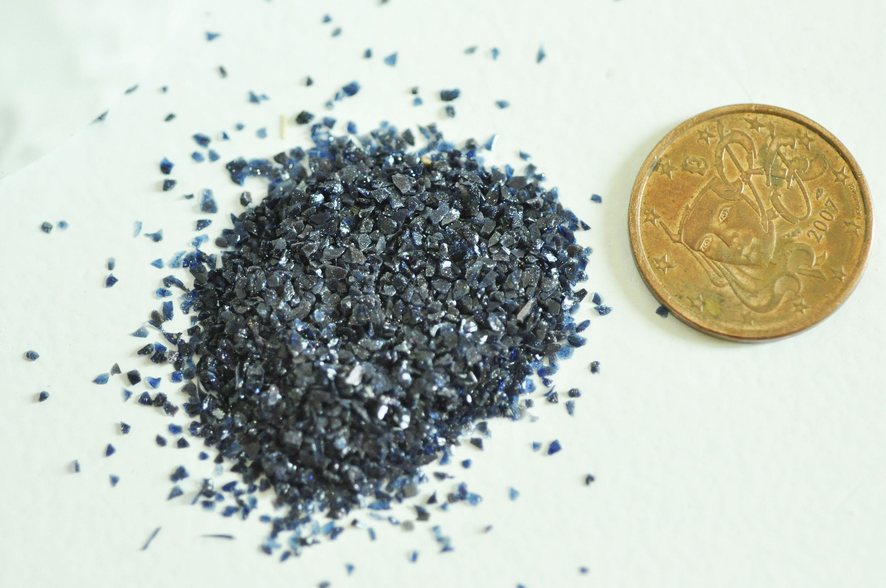 Gingerlily Sable quartz bleu foncé 0,3-2mm sachet 20g