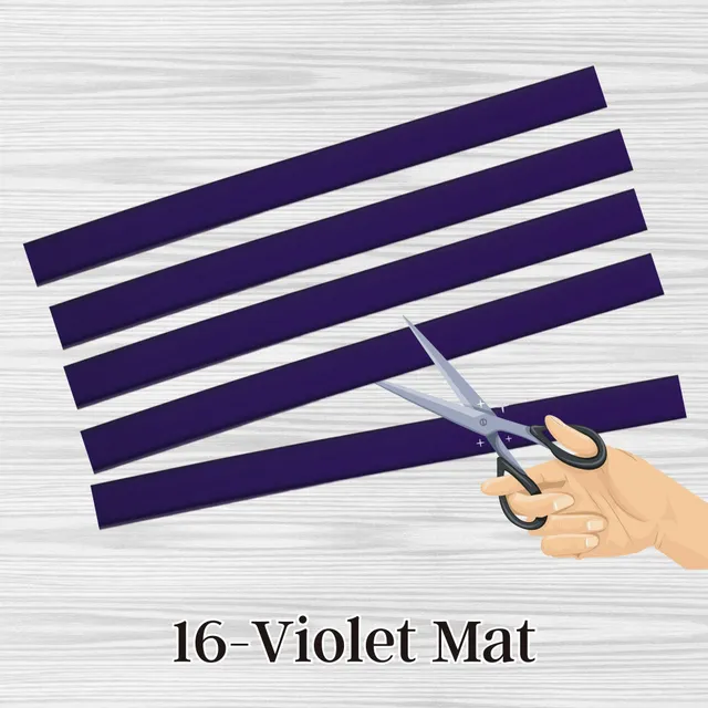 ARTSHOP Sangles 16 sangle silicone violet mat 7 cm