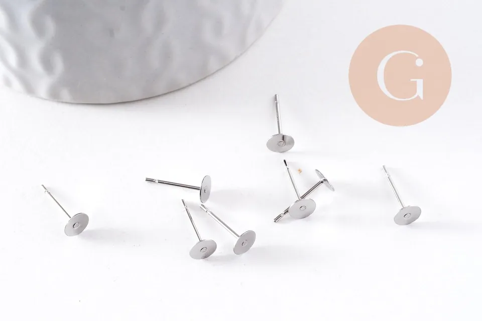Gingerlily Apprêts bijoux DIY G10171 clous puces inox 5mm x50