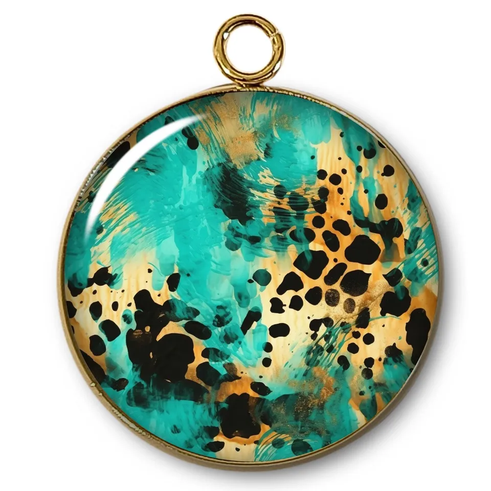 ARTSHOP Pendentifs n°44 Intemporel Léopard pendentif x1 doré