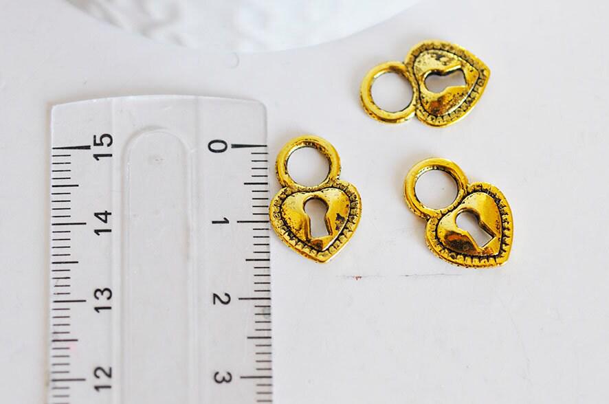 Gingerlily G949 pendentif coeur doré 17mm x5