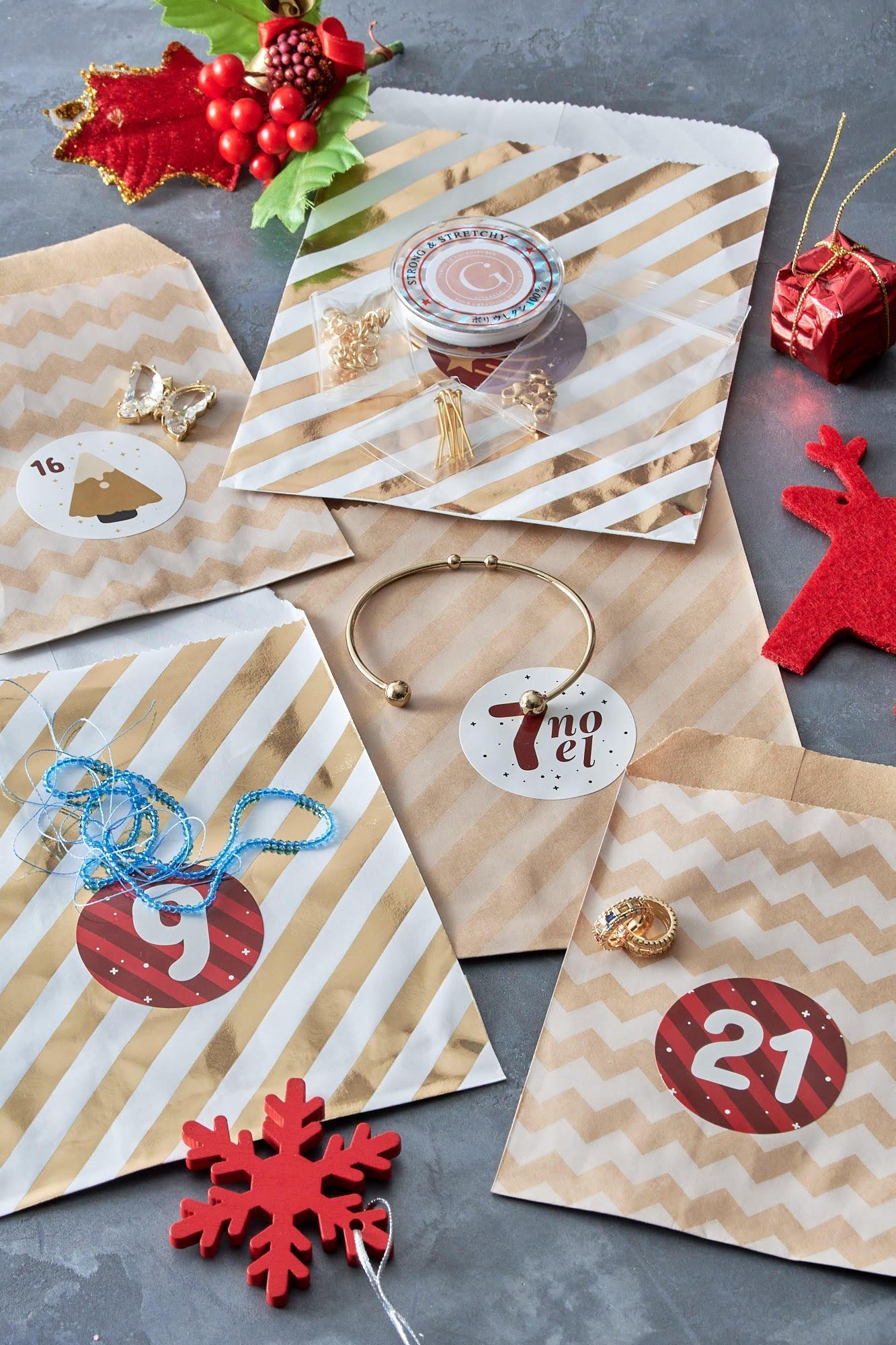 Gingerlily kit calendrier Avent bijoux DIY 24 pochettes