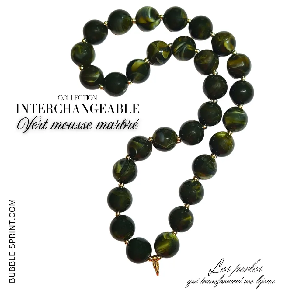 Artshop Vert Mousse collier interchangeable 50cm kit