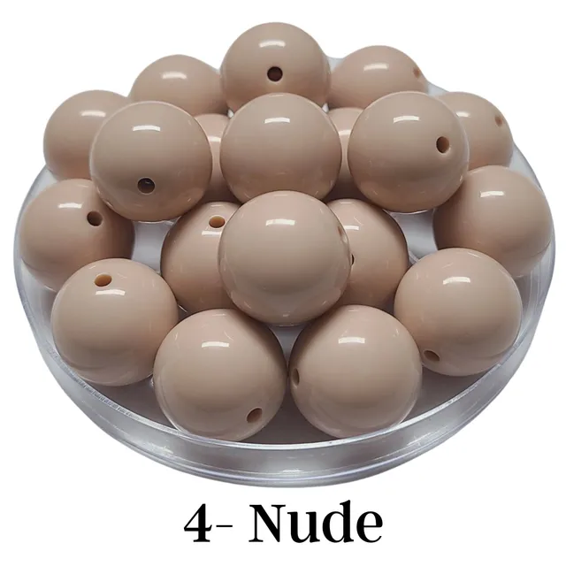 ARTSHOP Boules 20MM 4 Nude perle brillante x1 20MM