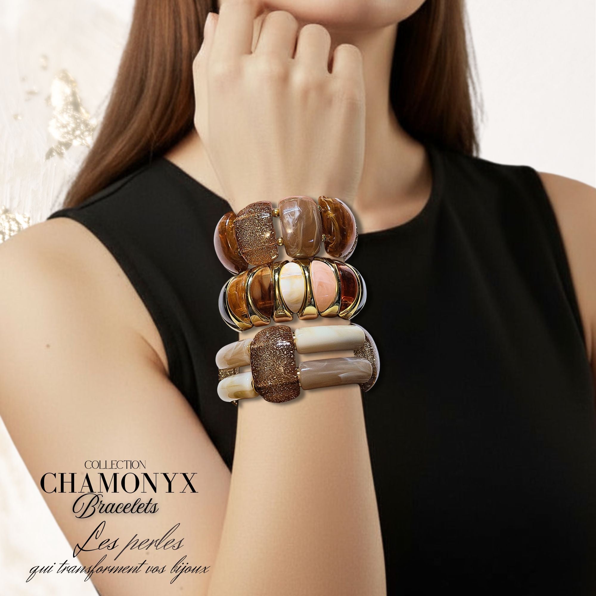 ARTSHOP Bijoux en KITS Tubonyx Nougat Blond kit bracelet