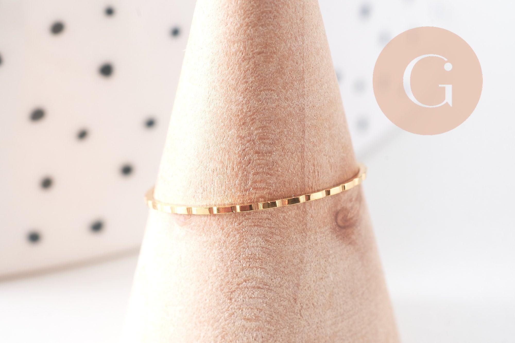 Gingerlily Accessoires G10499 bague fine dorée 1mm taille 7
