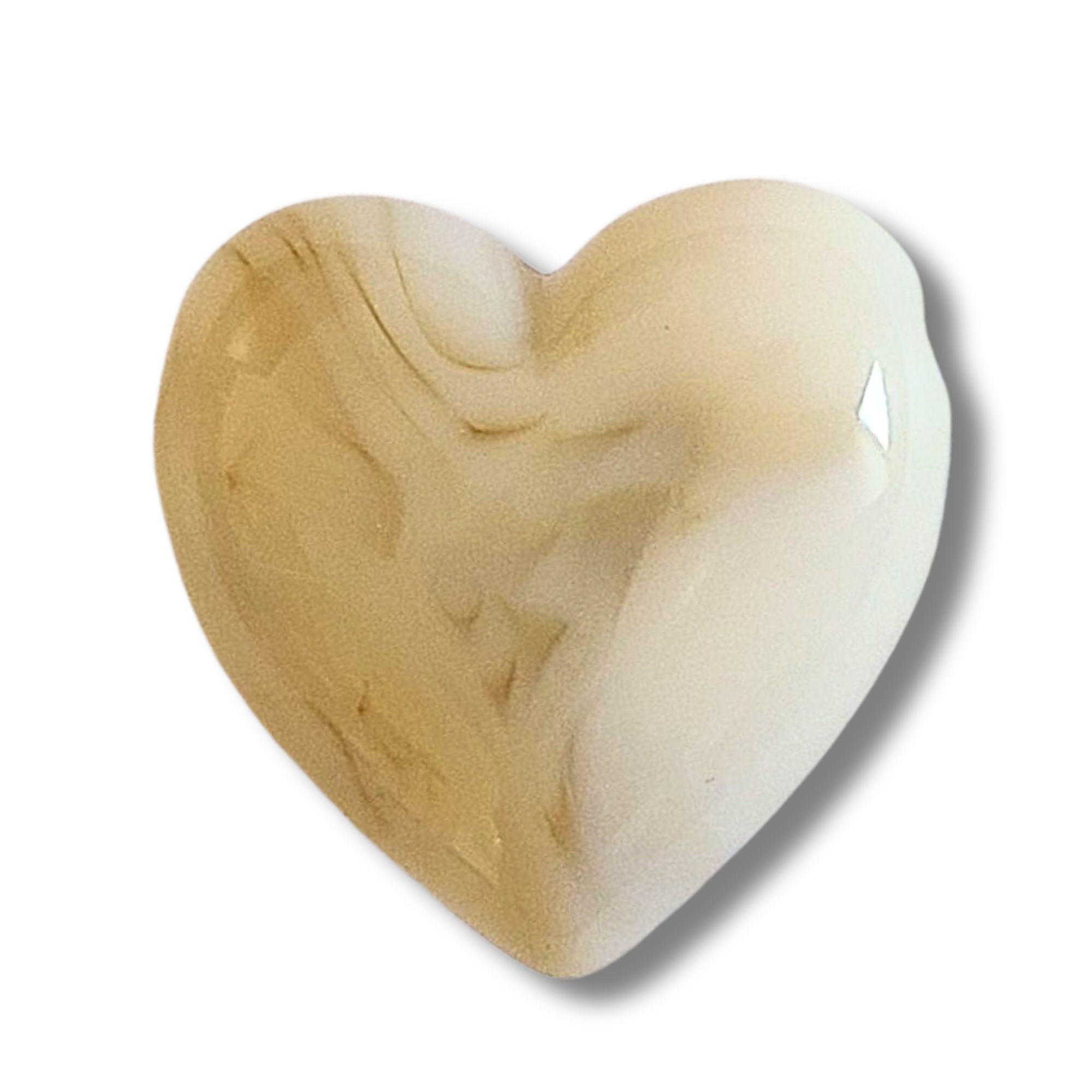 ARTSHOP HeartLine 10 perle coeur 22mm nougat marbré