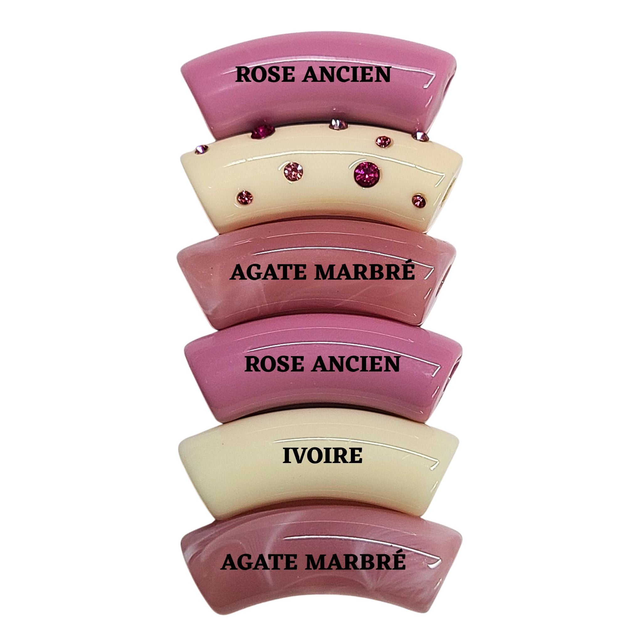 ARTSHOP Camaieux 231 lot 6 tubes 12MM rose perle tube