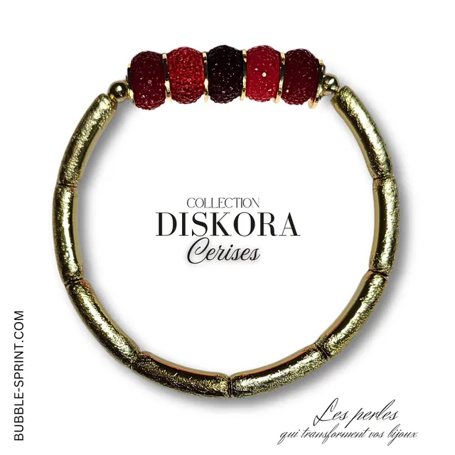 ARTSHOP Diskora kit bracelet Cerises prêt à porter