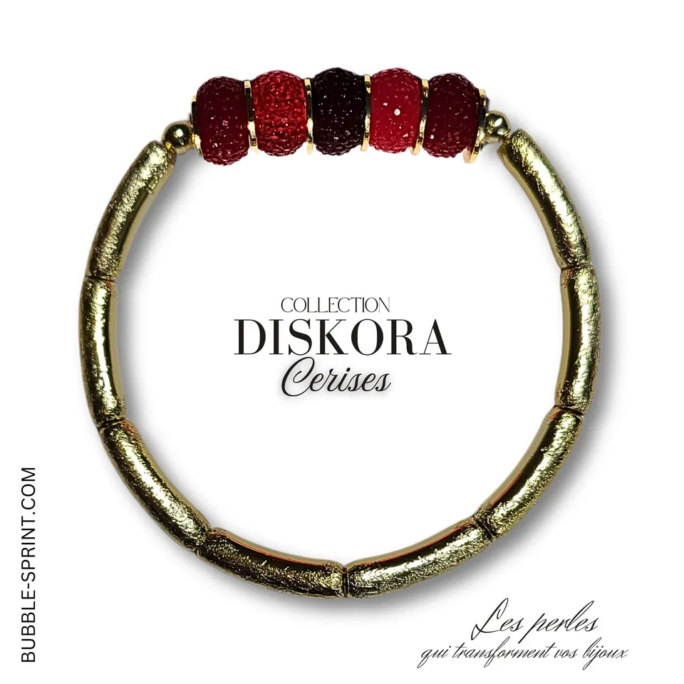 ARTSHOP Diskora kit bracelet Cerises prêt à porter