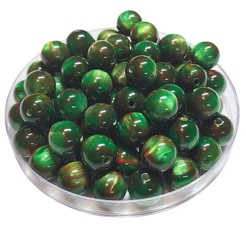 ARTSHOP Boules 225 Deep Forest perle acrylique 12MM x20