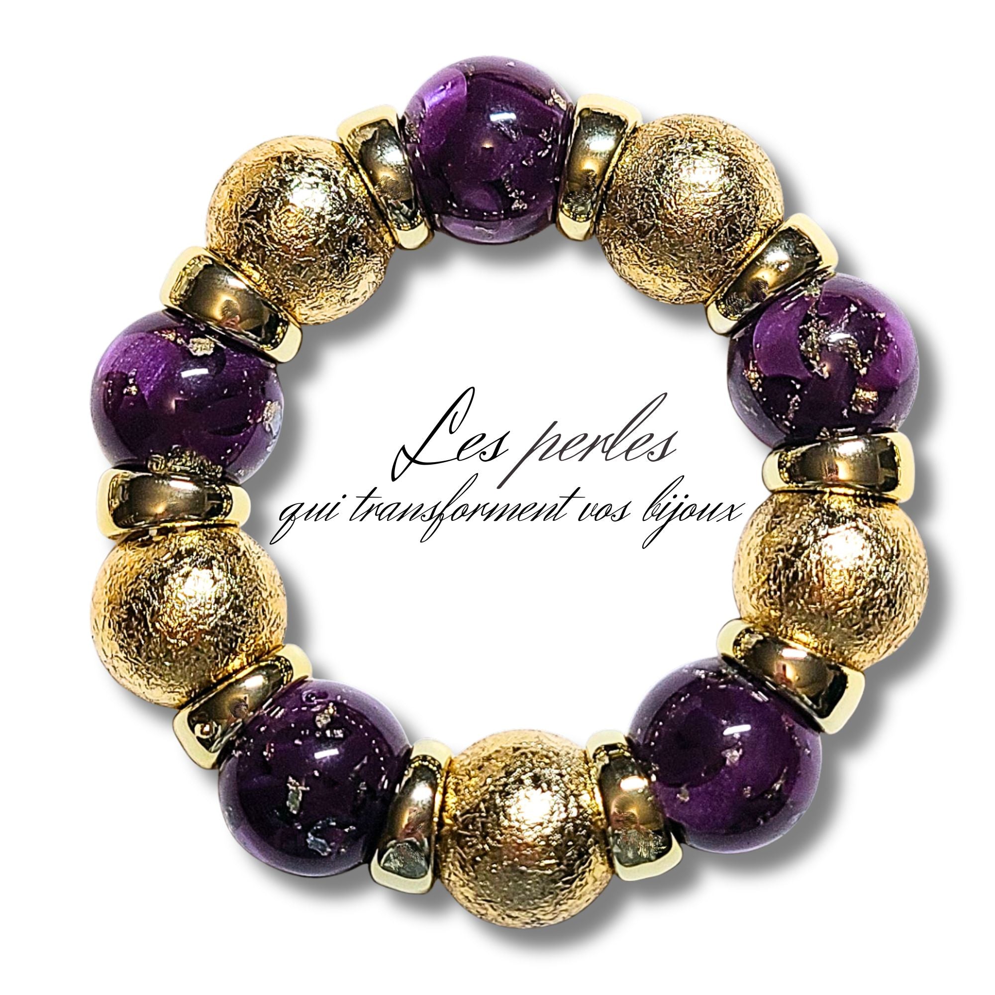 ARTSHOP Boules 20MM 315 perle ronde Violet Murano 20mm x1