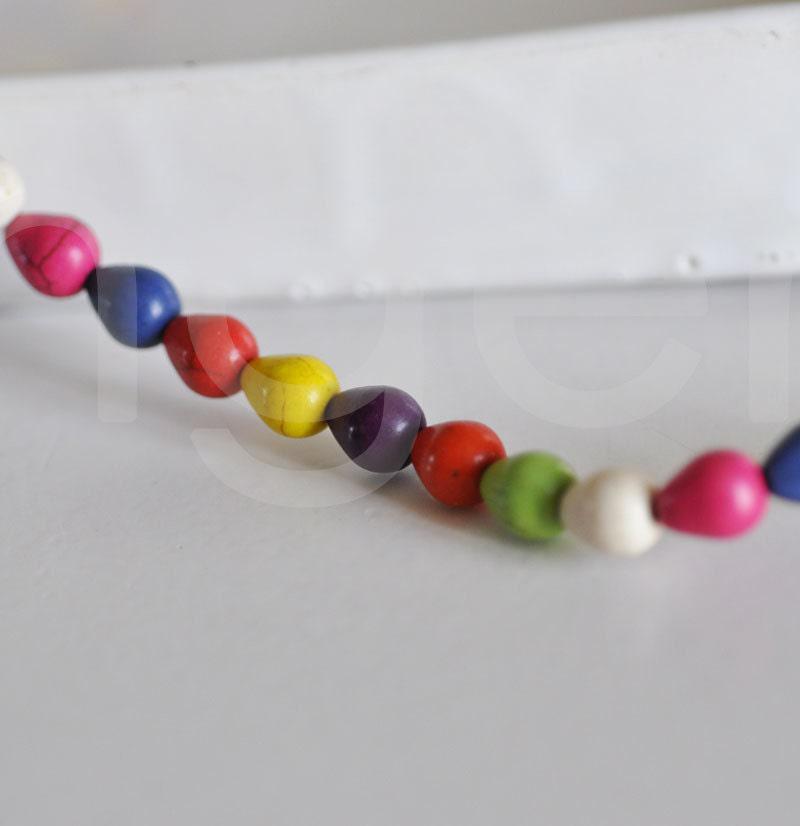 Gingerlily Perles Pierre G1635 gouttes howlite multicolore 10mm x10
