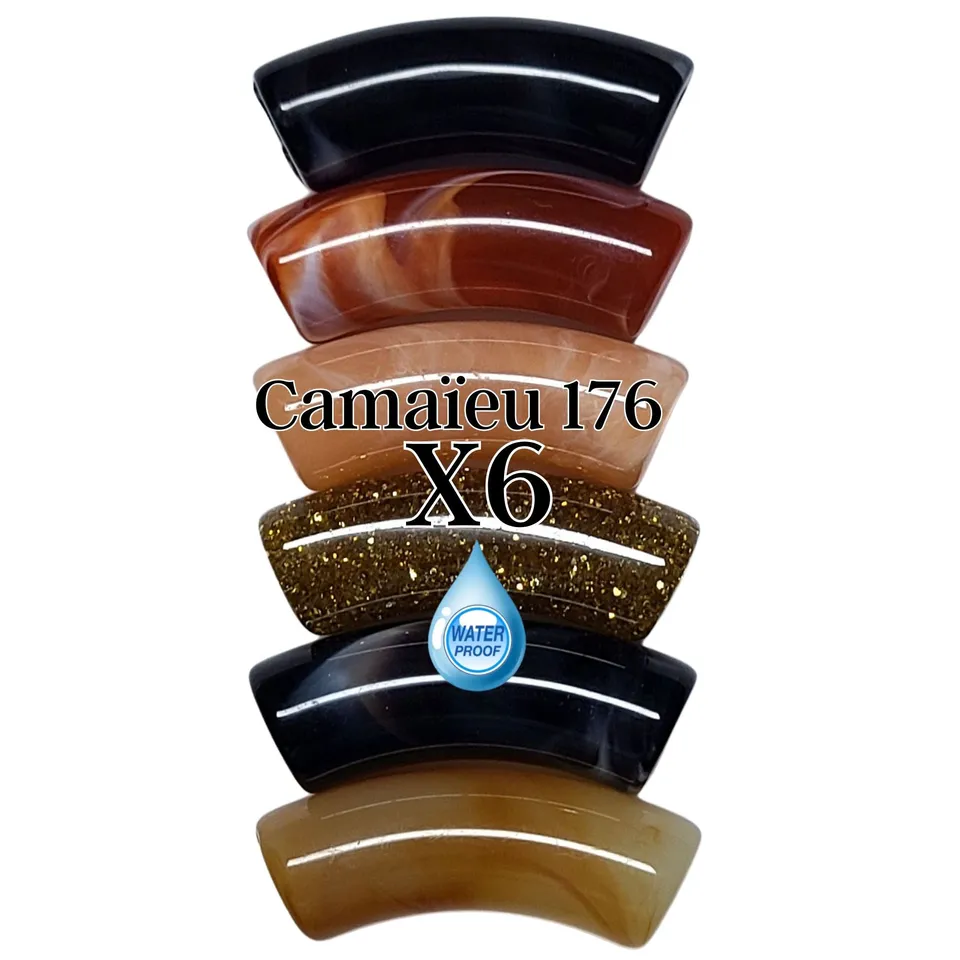 ARTSHOP Camaieux 176 lot 6 tubes incurvés 12MM