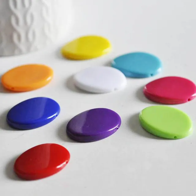 Gingerlily Perles bijoux DIY G0853 perle ovale x10 acrylique