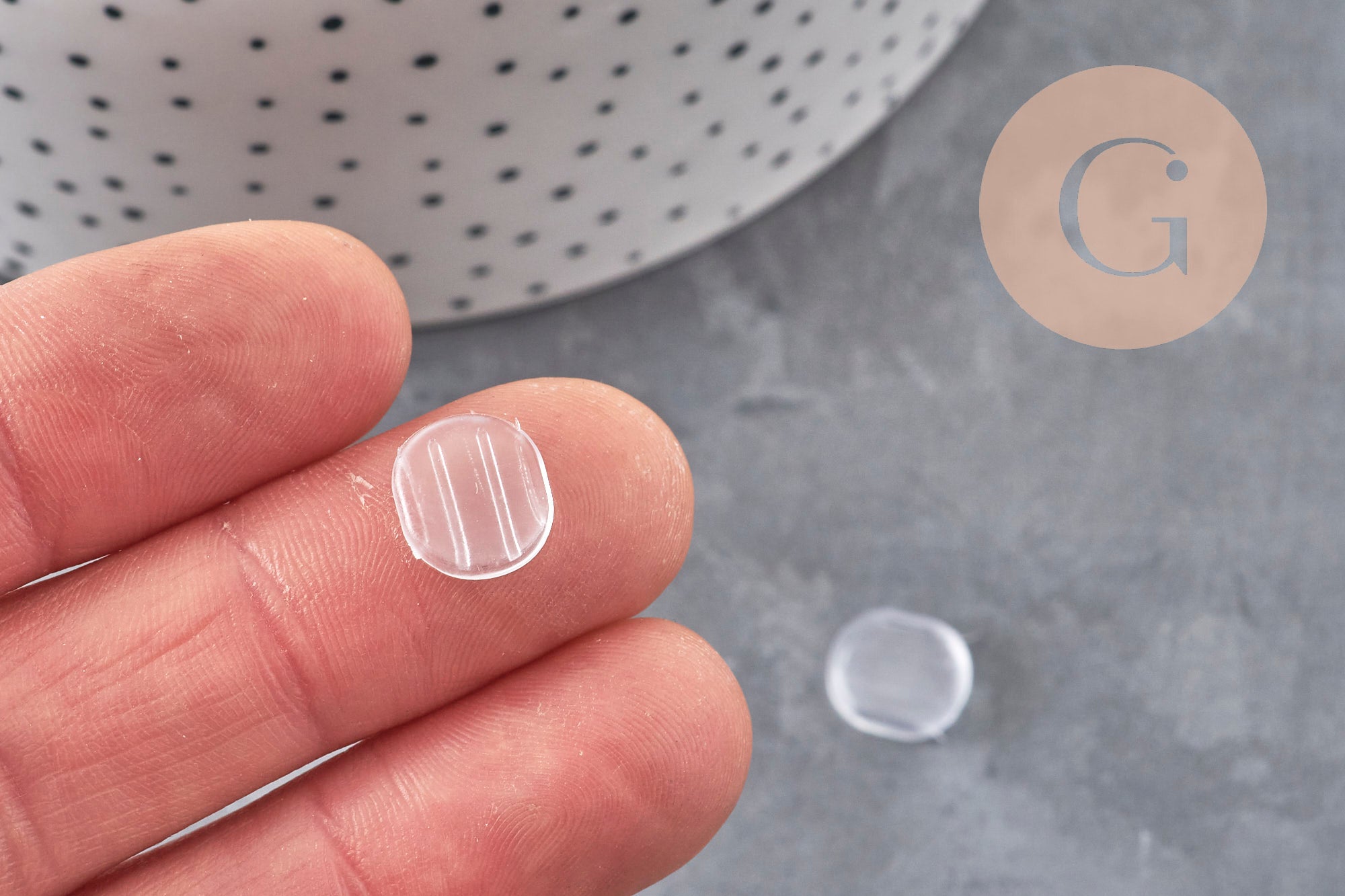 Gingerlily Accessoires Pads clip silicone transparent 4mm x10