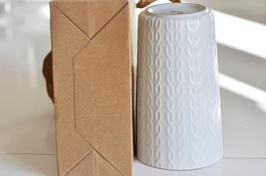 Gingerlily sac papier craft cadeau marron 20x15 cm