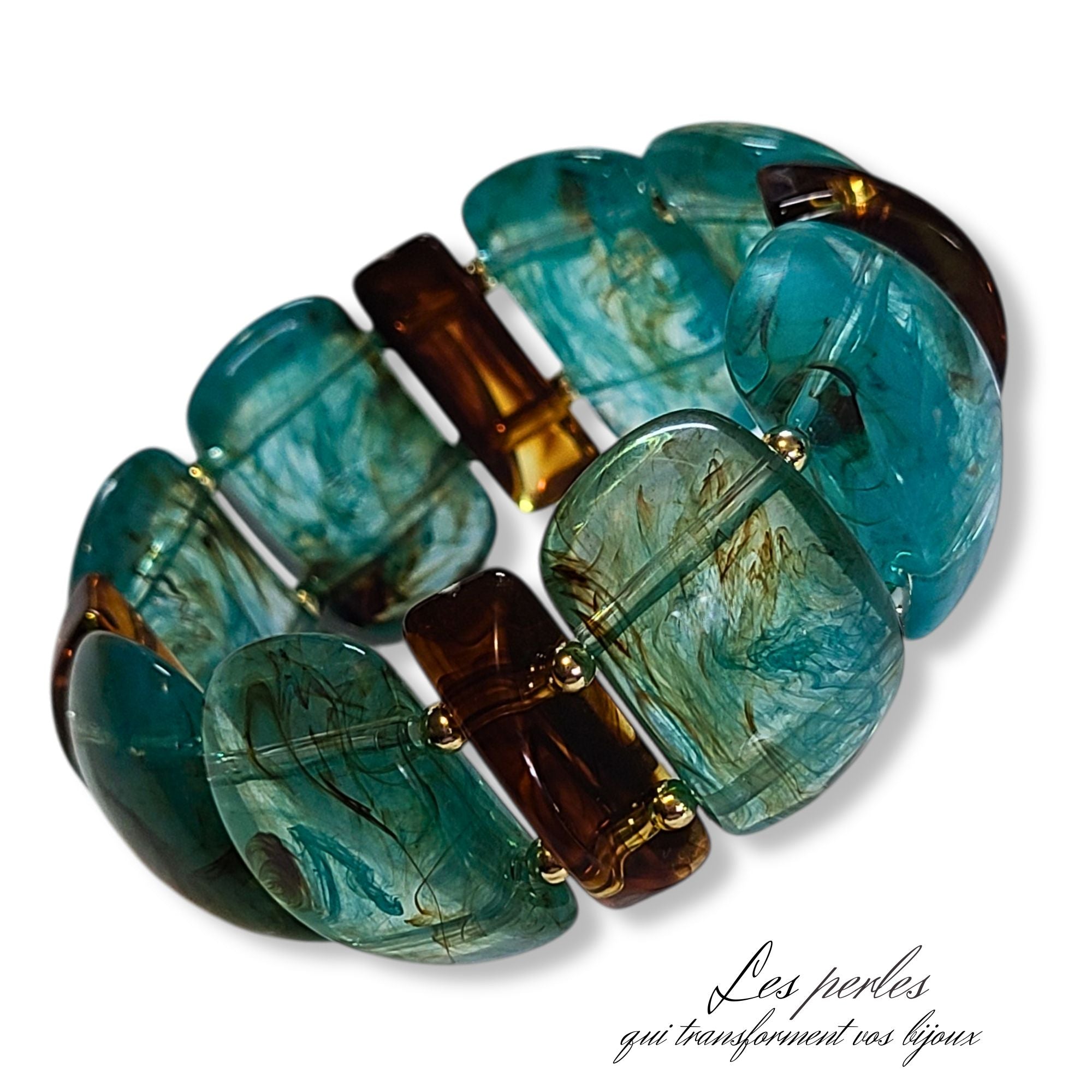 ARTSHOP Chamonyx 39 palet dôme vert d’eau marbré x1