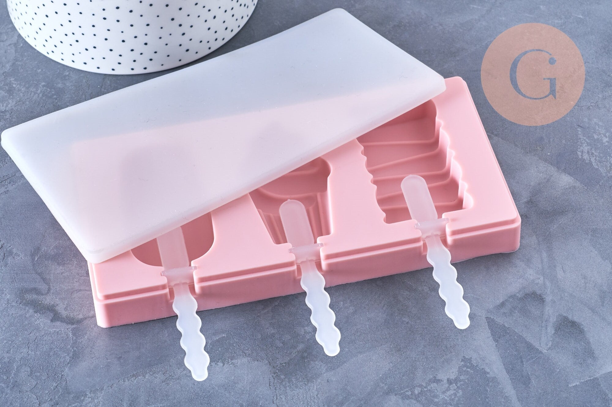 Gingerlily Pâte polymère moule silicone esquimaux rose 22cm G5107
