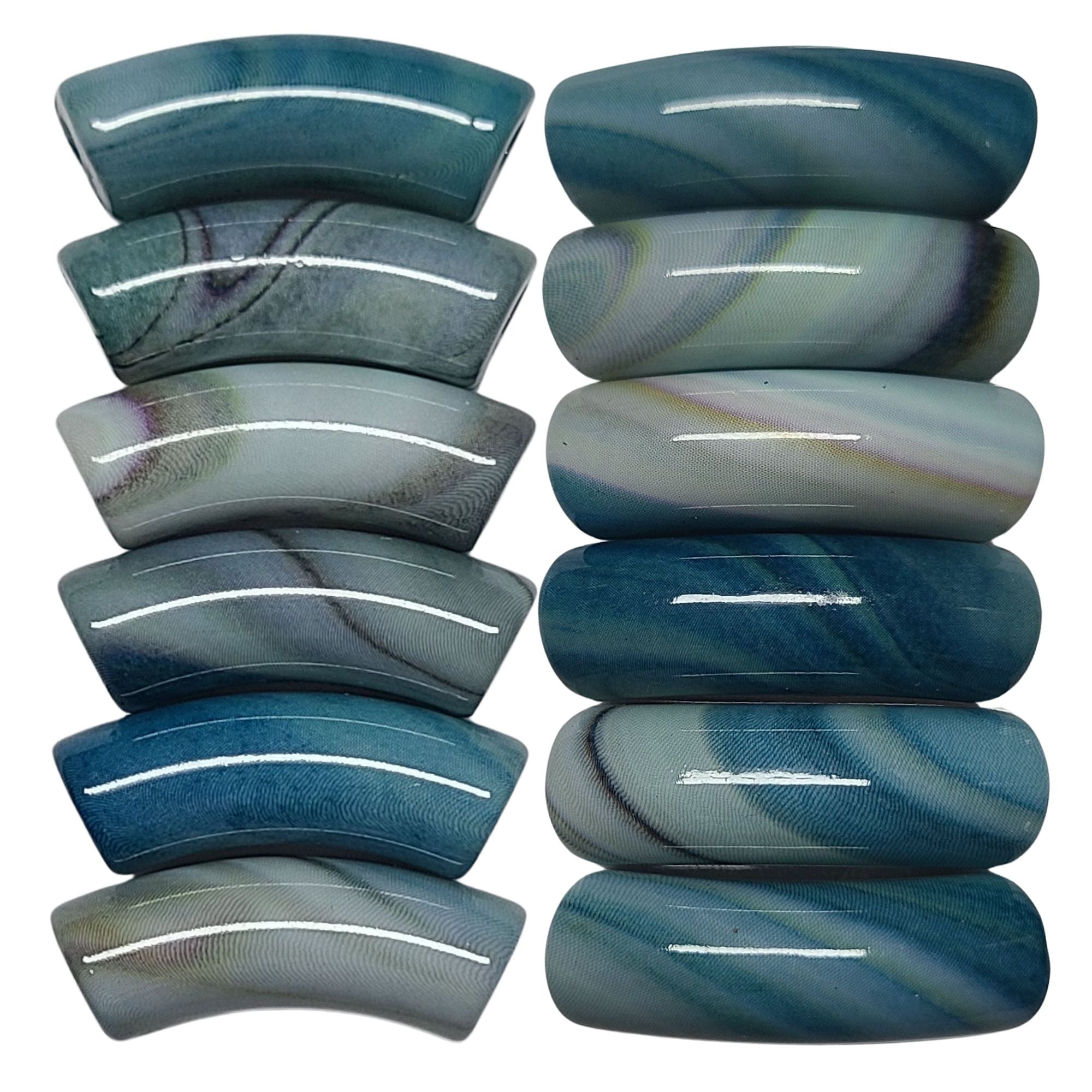 ARTSHOP Tubes DESIGN 1000 tube incurvé ondule bleu 12mm x1