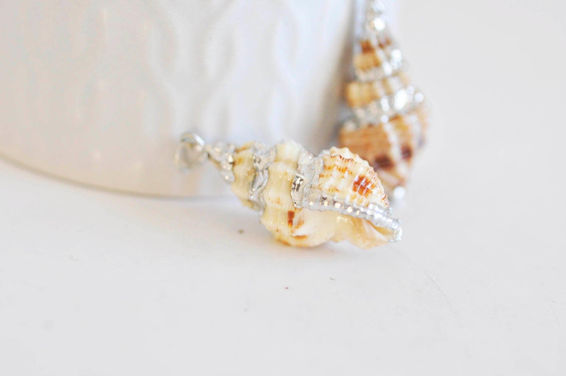 Gingerlily G0611 pendentif coquillage naturel argenté 35mm