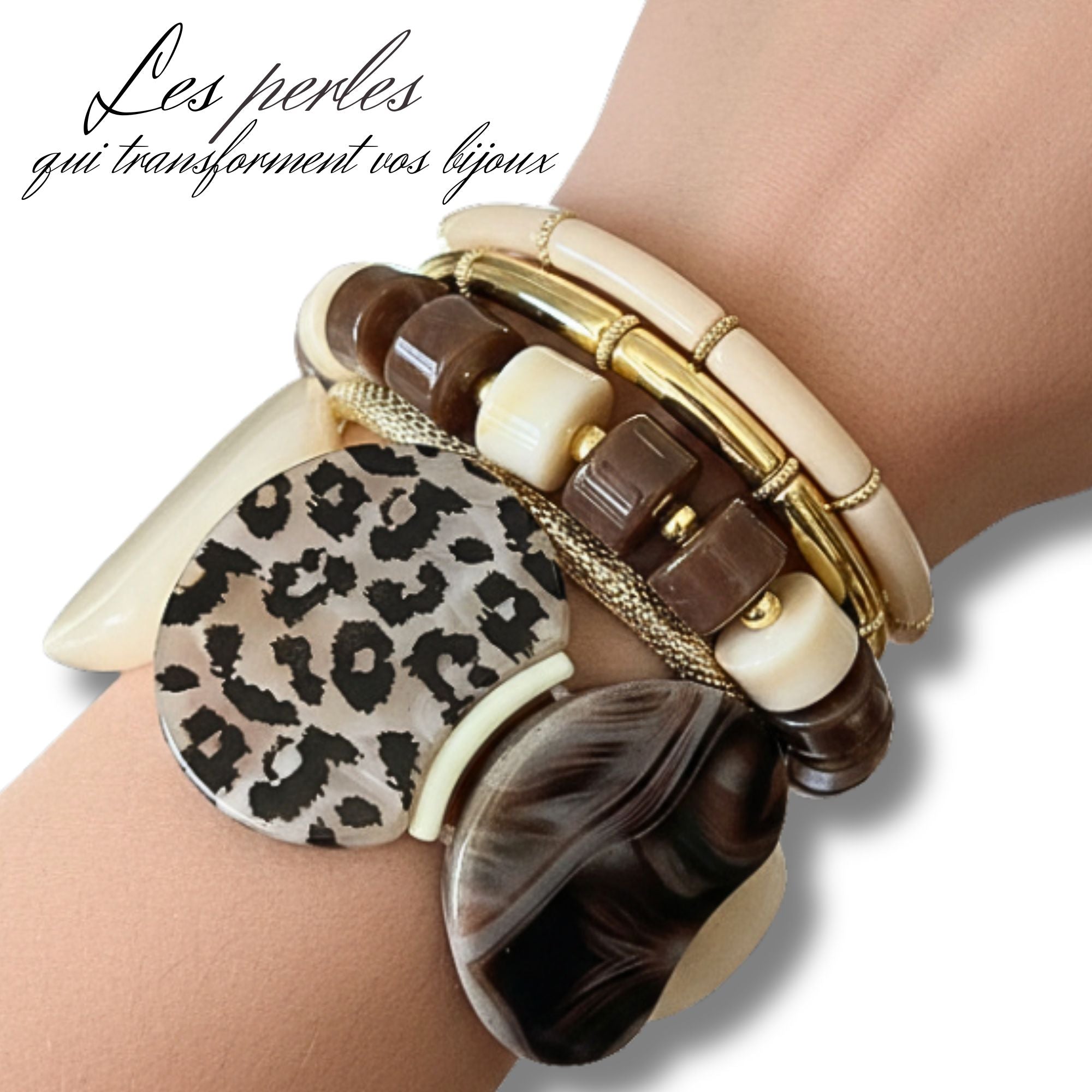 ARTSHOP MOON Léopard Nude kit bracelet sans aiguille