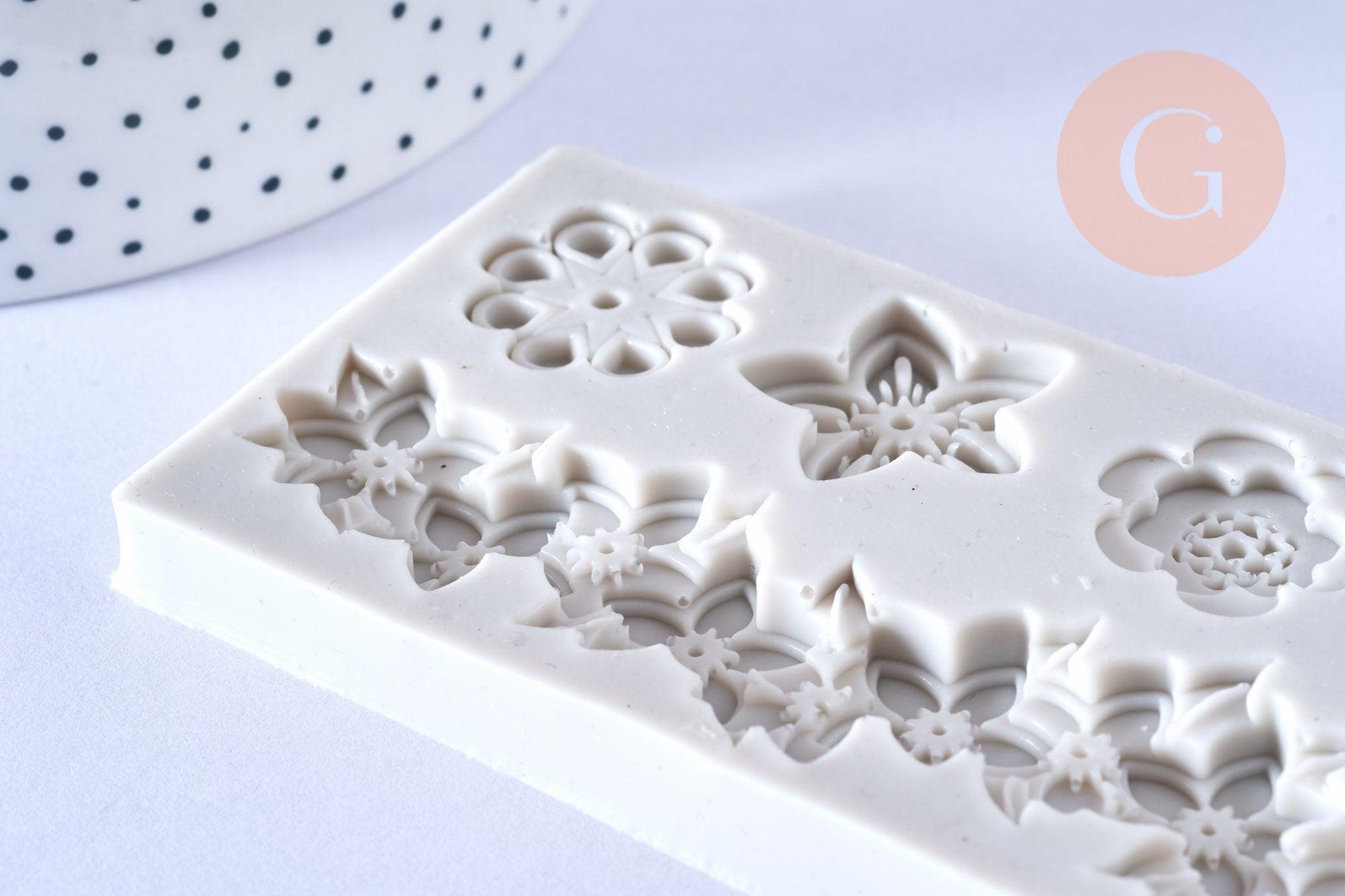 Gingerlily Moule silicone fleurs 14,5cm moule résine epoxy x1