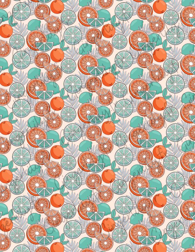 Gingerlily Pâte polymère G10789 feuille agrumes 14x10 cm