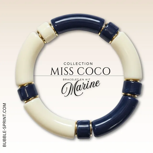 ARTSHOP Miss Coco Marine kit bracelet acrylique complet