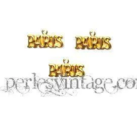 Gingerlily Paris breloque laiton doré pendentif romantique