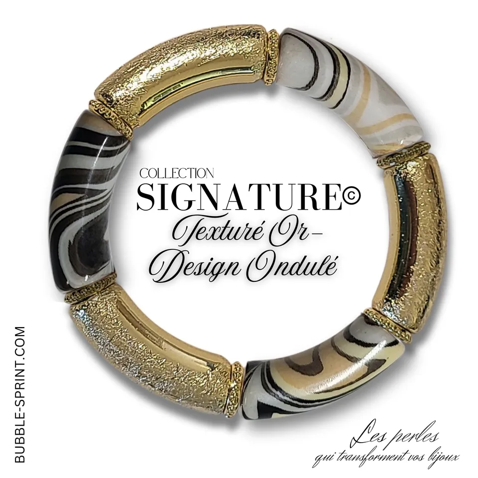 ARTSHOP SIGNATURE kit bracelet ondulé 5,5 cm