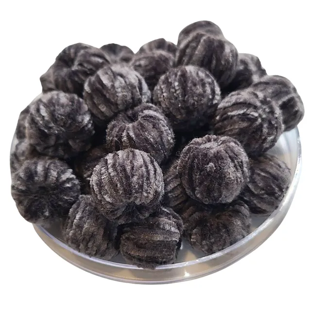 Artshop Chouchous Balls 14 perle velours gris 16mm x12