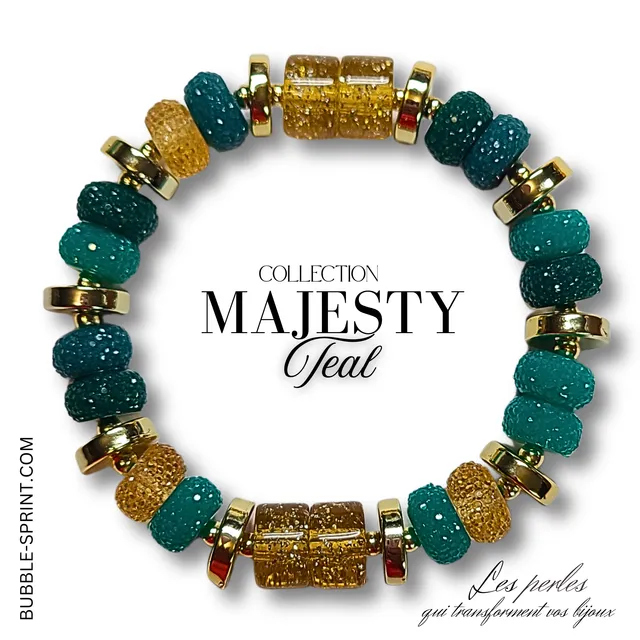 ARTSHOP Majesty Vert d'eau bracelet kit à faire 6 cm