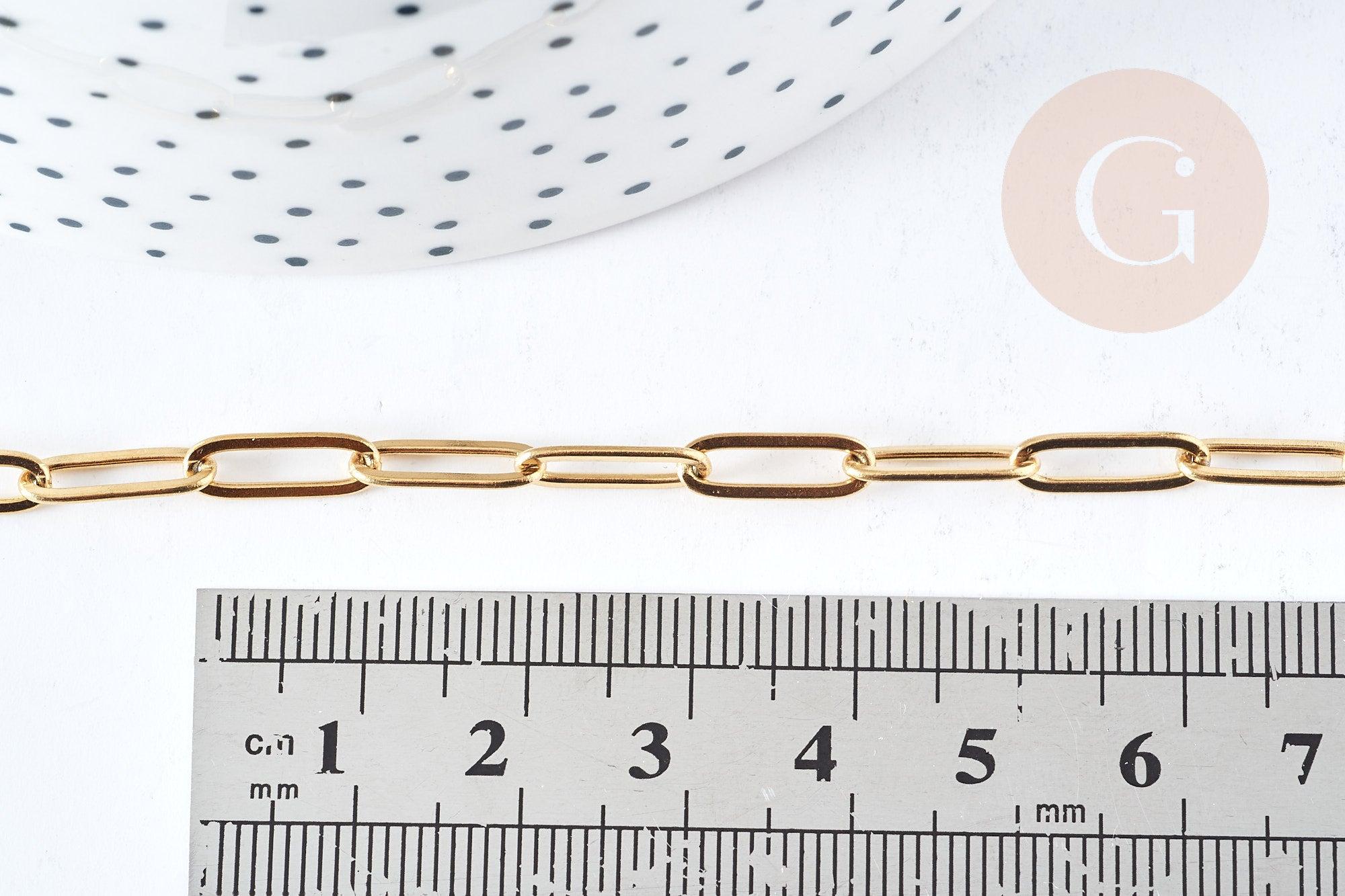 Gingerlily Accessoires bracelet trombone doré 14k acier 19cm