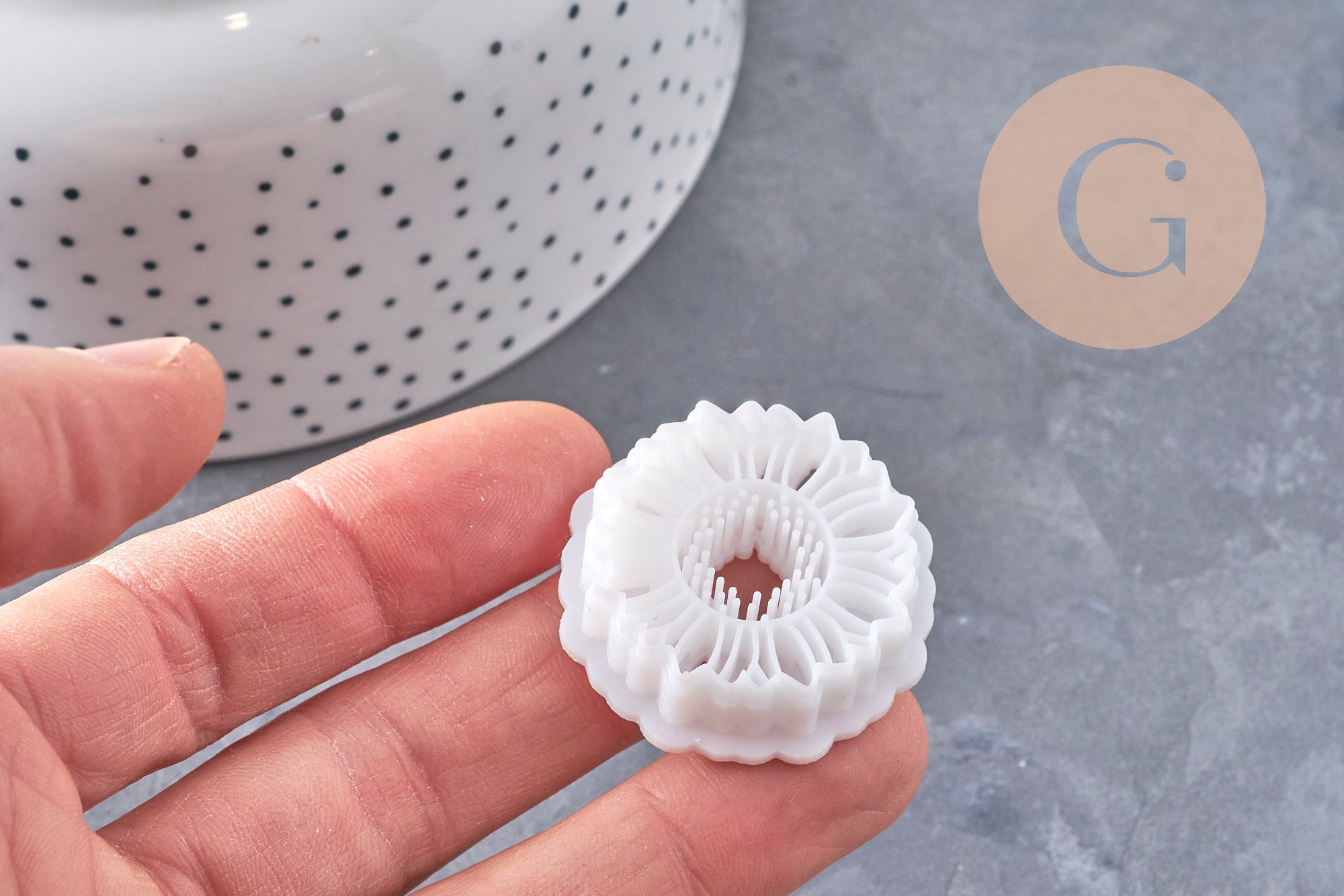 Gingerlily Pâte emporte-pièce tournesol rond 30mm x1