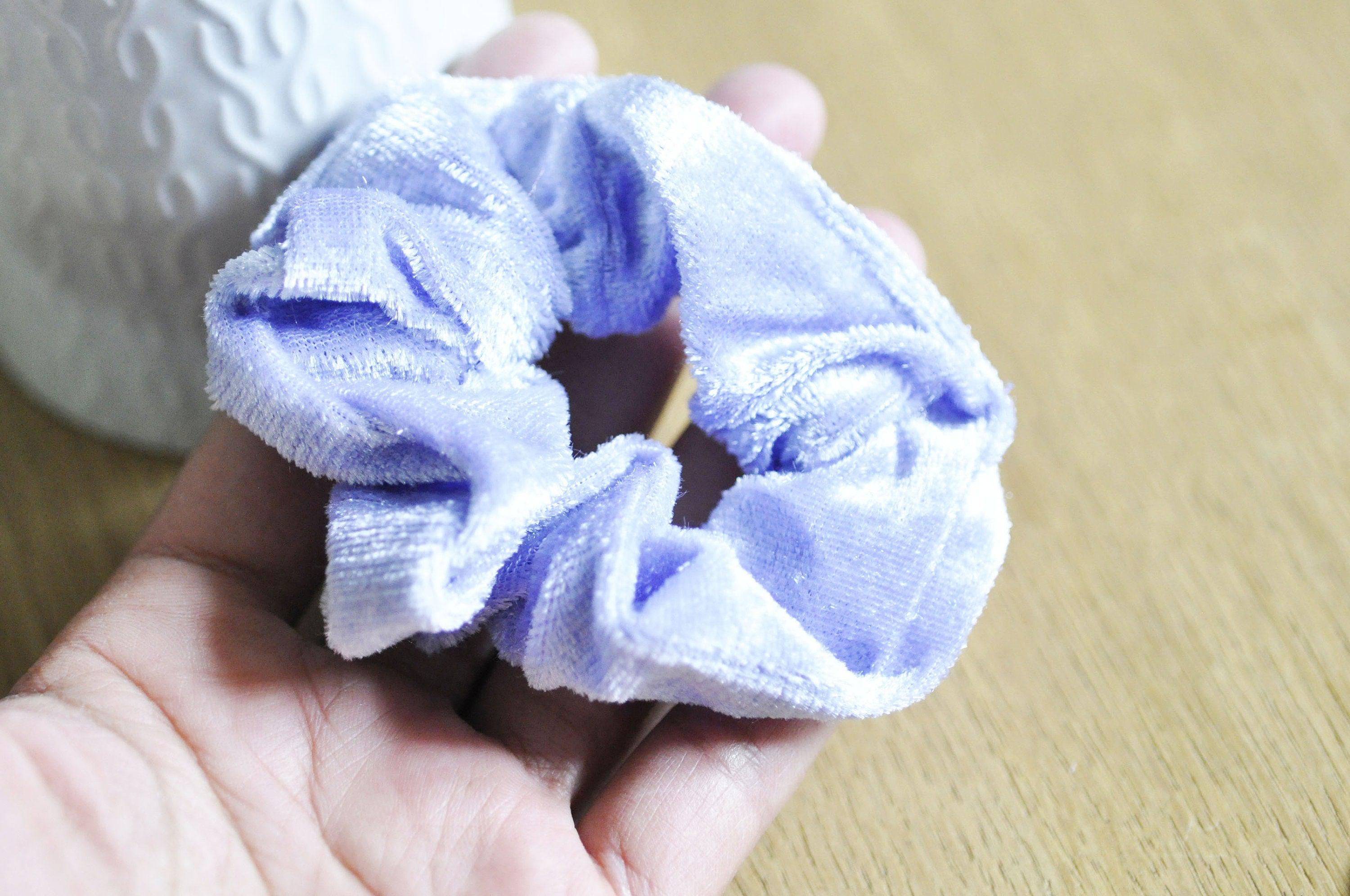 Gingerlily G5076 chouchou scrunchy velours violet lilas