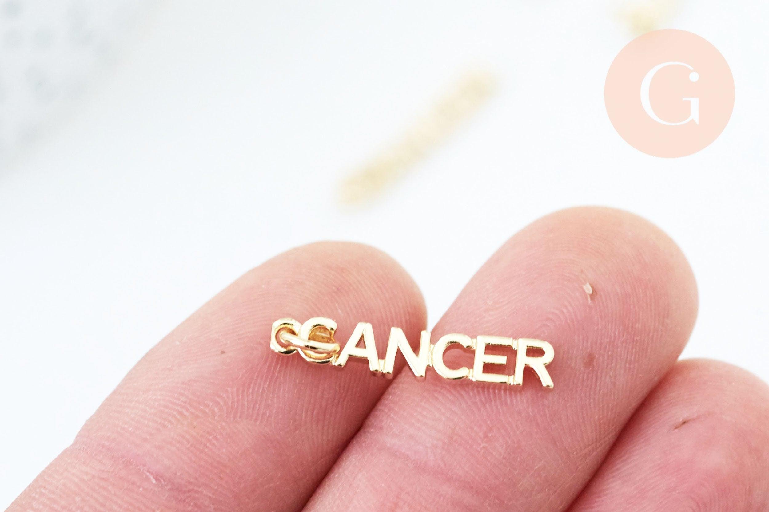 Gingerlily Breloque Cancer G6042 laiton doré 22.5mm x1