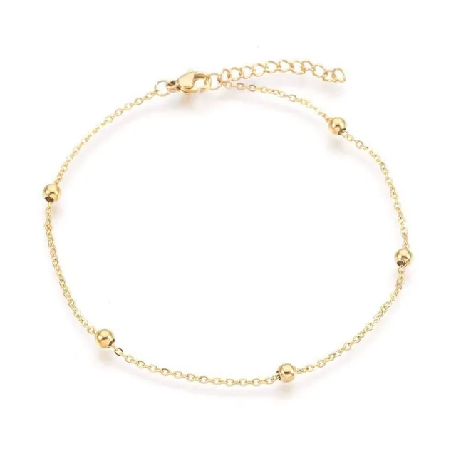 Gingerlily Chaînes Satellite Bracelet Cheville Doré 23,7cm